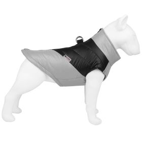 Pet Clothing Waterproof Reflective Dog Clothes Warm (Option: Silver Gray-S)