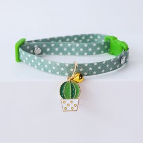 Cat Dog Pet Collar Bell (Option: Cactus-Adjustable)