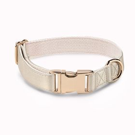 Pet Collar Metal Buckle High Quality All-match (Option: Rose Golden Necklace-L)